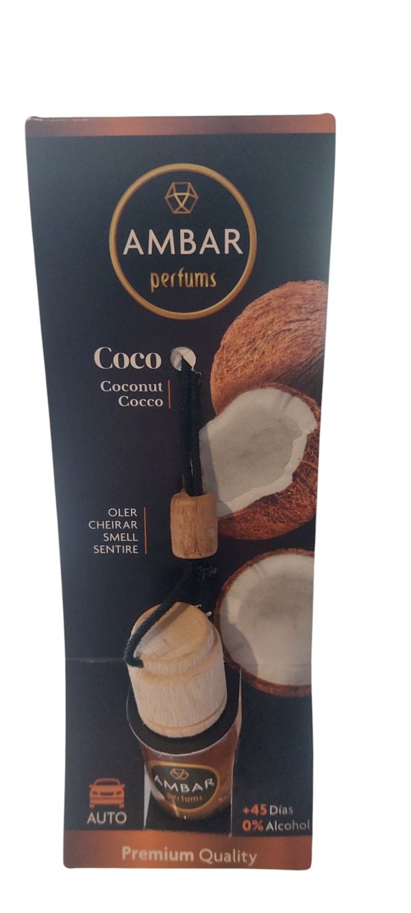 Ambar hanging car perfume coconut 6,5ml