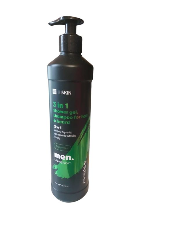 Body wash gel & shampoo for men is a 3 in 1 Nourishing, 500ml