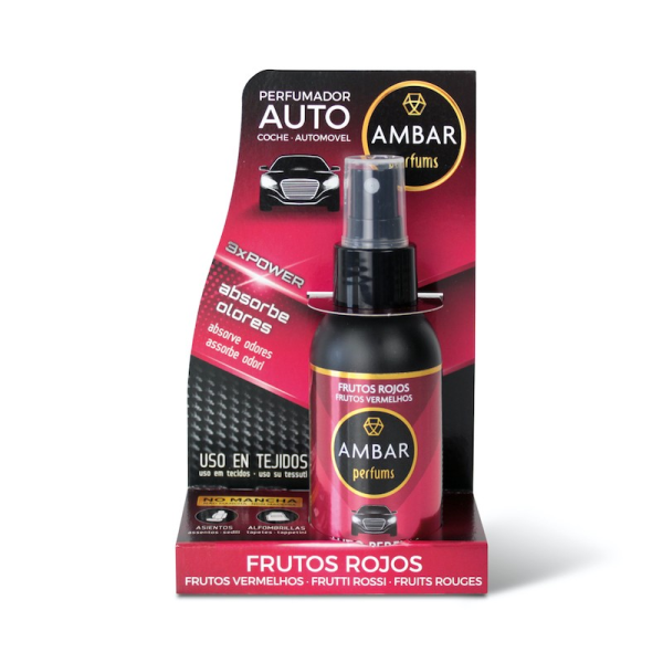 Car odor absorbent spray – Red fruits 90ml