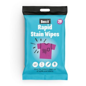 BOSS IT Stain Remover Wet Wipes – 20 pcs