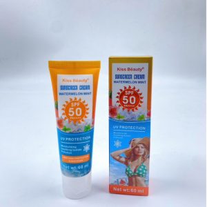 Kiss Beauty Sunscreen Cream Watermelon Mint SPF 50 PA++++ (60 ml)