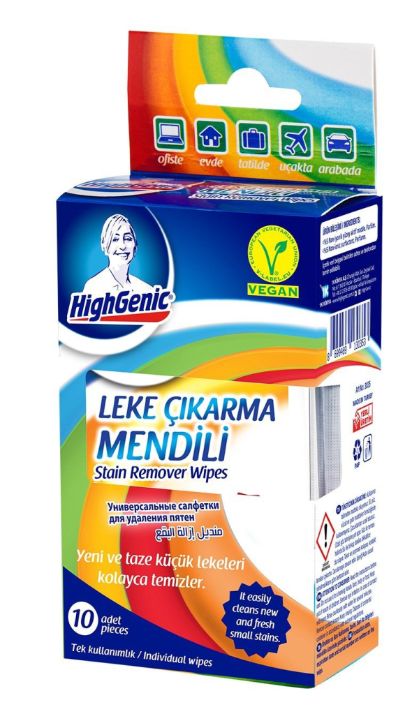 HighGenic - stain remover wipes Stain Remover Wipes 10 pcs.