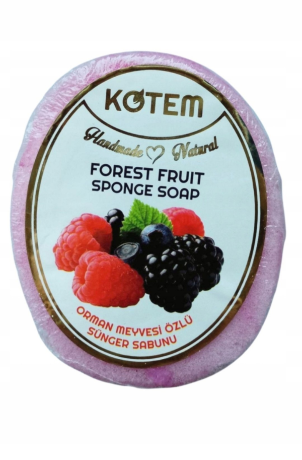 (English) KOTEM FOREST FRUIT Soap in sponge FOREST FRUITS 125g