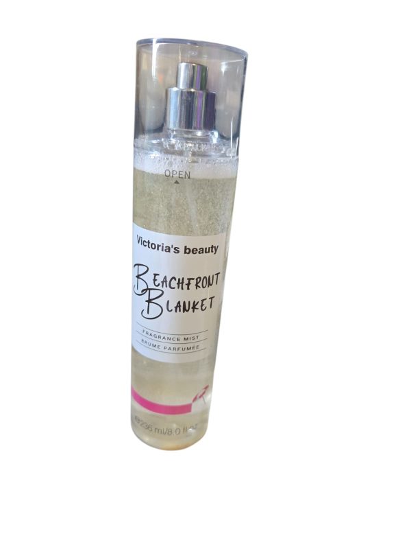 (English) Victoria's Beauty Beachfront Blanket Body Mist Glitter Spray – 236ml