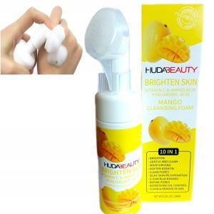 Huda Beauty Mango Foaming Cleanser with Brush – 180 ml