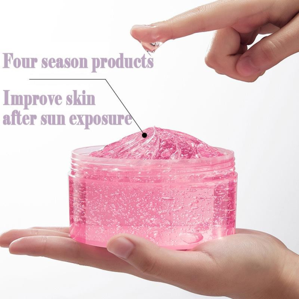 JOMTAM Pink Rejuvenating Aloe Vera Glow Gel – 300 g - Image 2