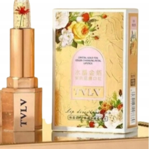 TVLV Magic Gel Lipstick with Real Flower & Gold   01# Rosy Joy / Delicate Rose Bloom
