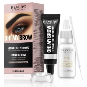 REVER'S COSMETICS OH! MY BROW Henna for Eyebrows – Black
