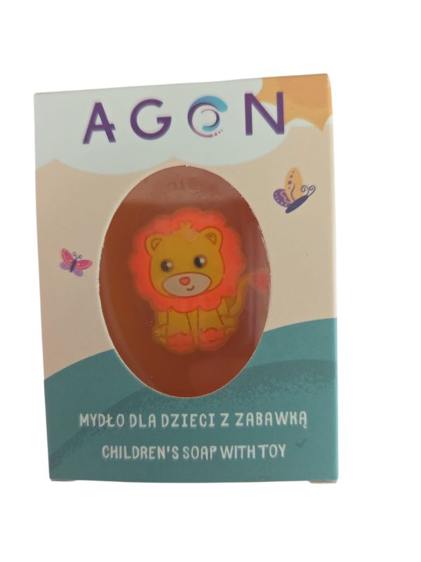 AGON Bērnu ziepes ar rotaļlietu – Apelsīns | 50 g
