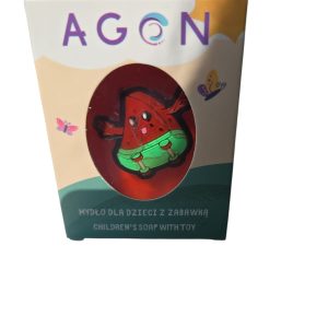 AGON Children's Soap with Toy – Strawberry | 50 g