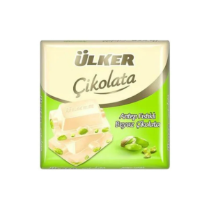 ULKER white chocolate with pistachios, 65 g