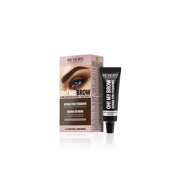 (English) REVERS Oh! My Brow Creamy Henna for Eyebrows /3.0/ Dark Brown